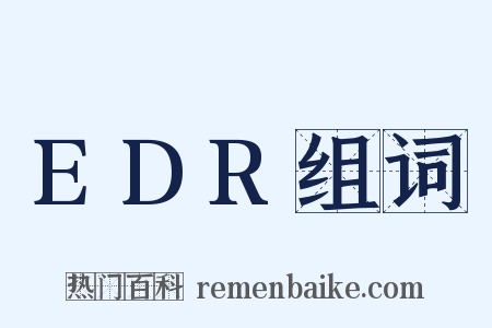 EDR组词是什么意思的图片